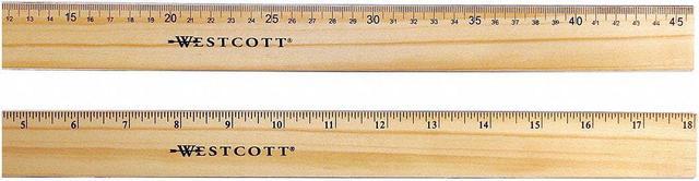 Westcott Ruler,Wood,18 In 05228 