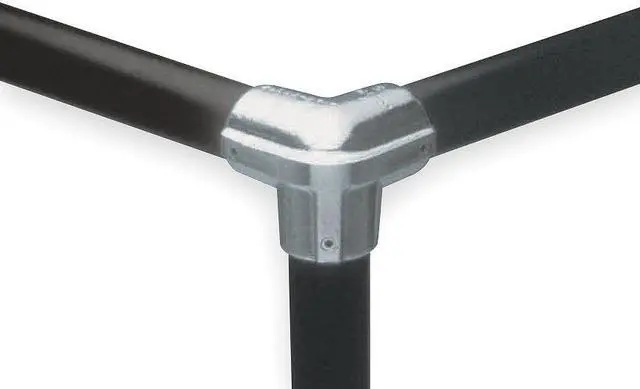 Main image of HOLLAENDER 9-8 Structural Pipe Fitting, Side Outlet Elbow, Aluminum, 1.5 in