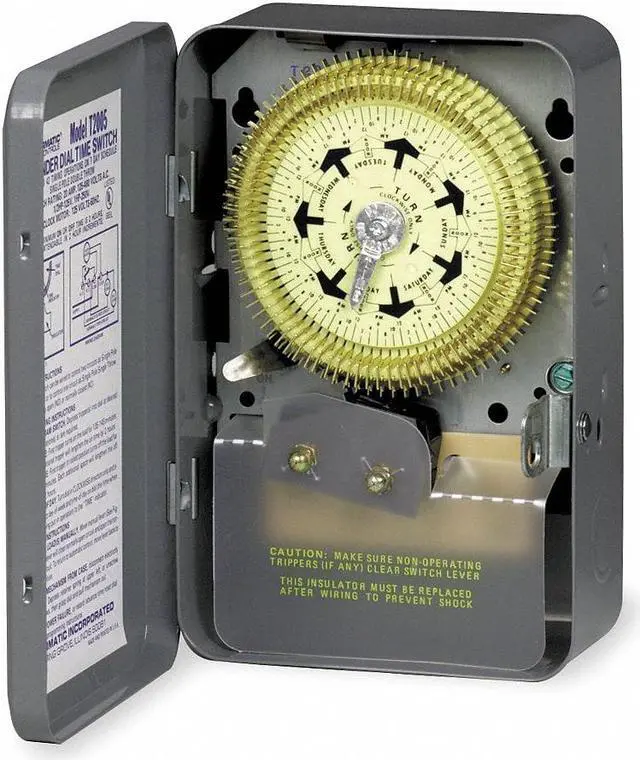 Alt view image 3 of 3 - INTERMATIC T2005 Electromechanical Timer,7 Day Compact