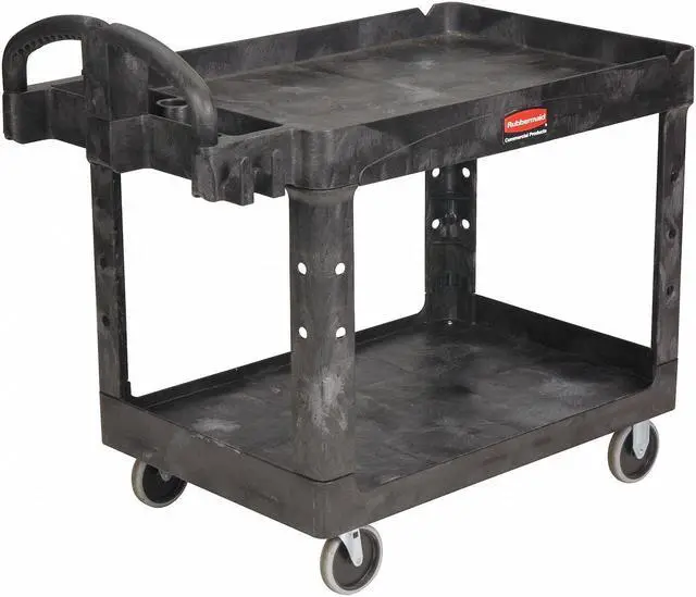 Main image of RUBBERMAID FG452088BLA Structural Foam Utility Cart with Deep Lipped Plastic