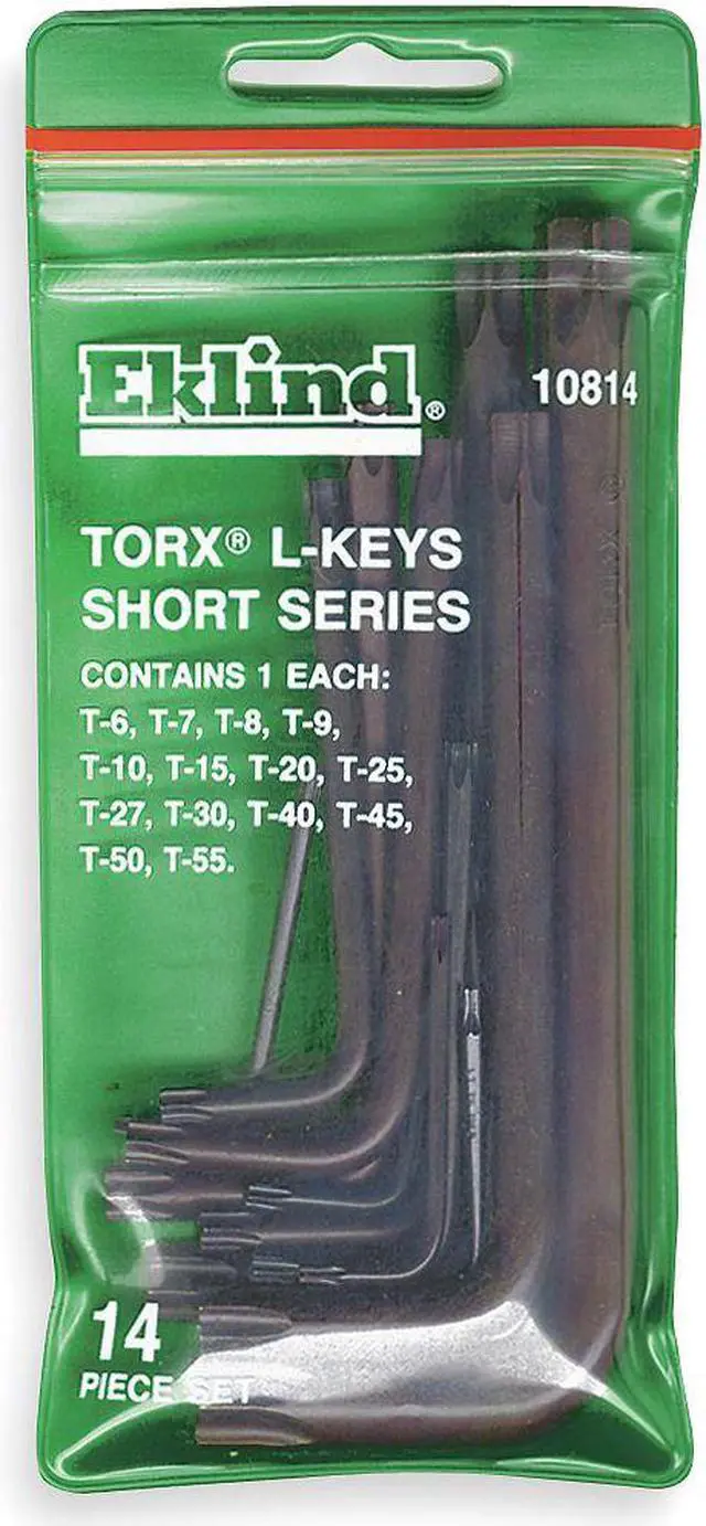 Main image of Torx Key Set, T6 - T45, L-Shaped, Short
