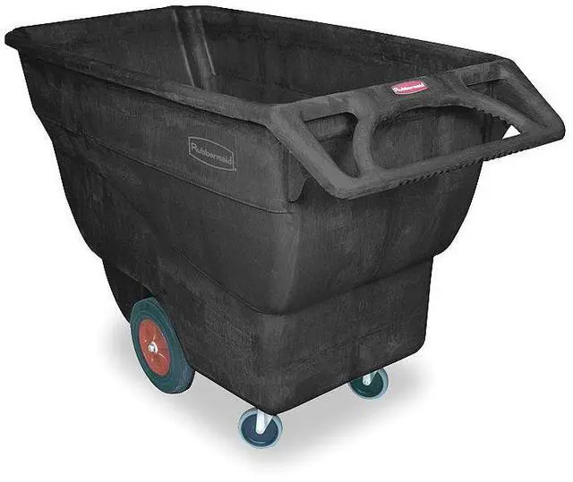 Alt view image 2 of 2 - RUBBERMAID FG101300BLA Tilt Truck,Standard,3/4 cu. yd.,1000 lb.