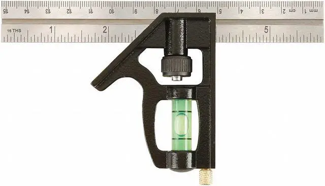 Main image of JOHNSON 406EM-S Combo Square,6 in L,in/mm Graduations
