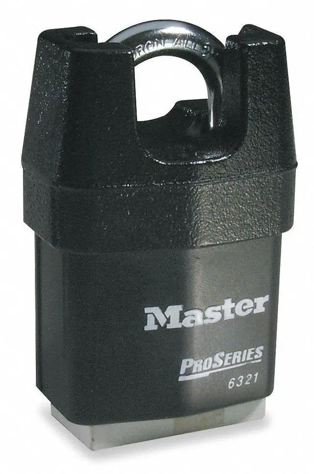 Alt view image 2 of 8 - Master Lock, LLC Rekeyable Padlock Pro Series High Security 2.125"Wide BK 6321