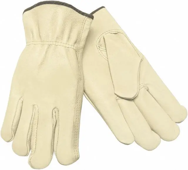Main image of Mcr Safety Leather Gloves,Beige,S,PR  3401S