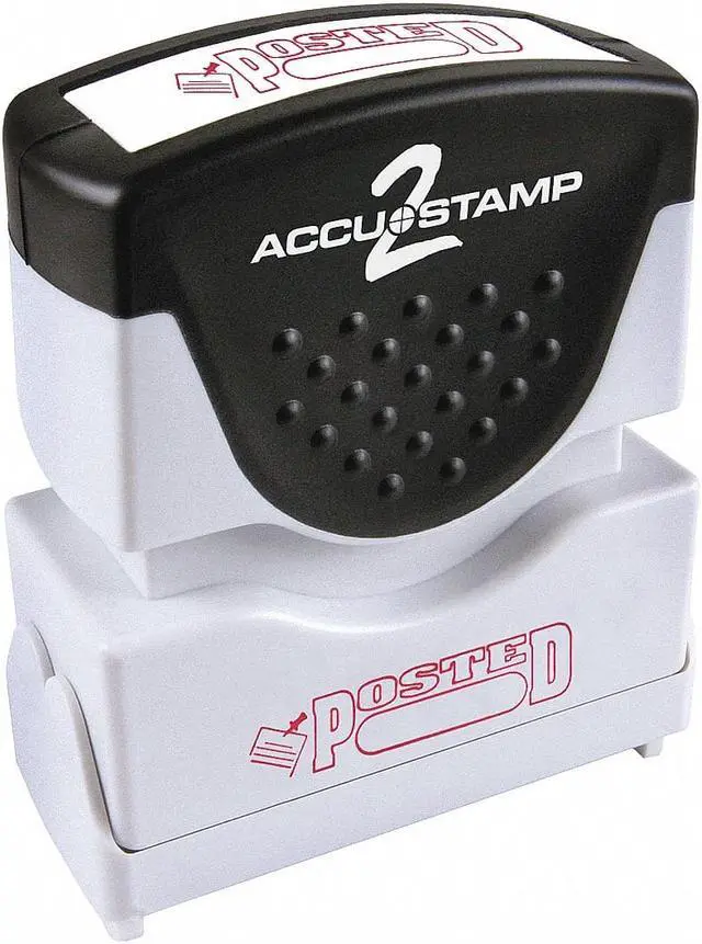 Alt view image 2 of 3 - ACCUSTAMP 2 038845 Microban Message Stamp, Posted, 1/4"