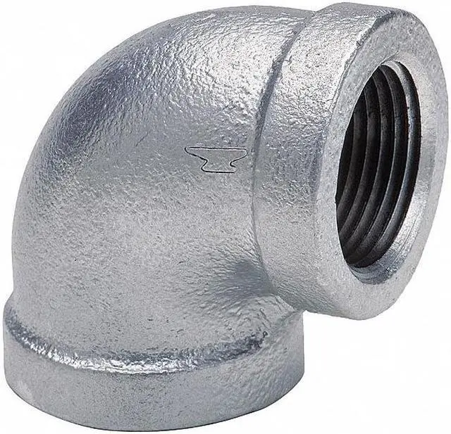 Alt view image 3 of 3 - Anvil 1101 Galvanized Class 150 90 Deg Standard Elbow, 3"