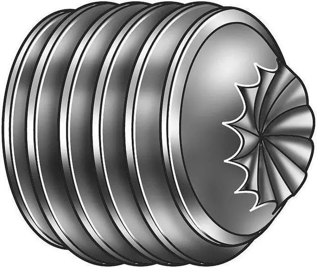 Alt view image 2 of 2 - ZORO SELECT SDSK0080025CP-PK100 Sckt Set Scrw,Knurl Cup,8-32x1/4,PK100
