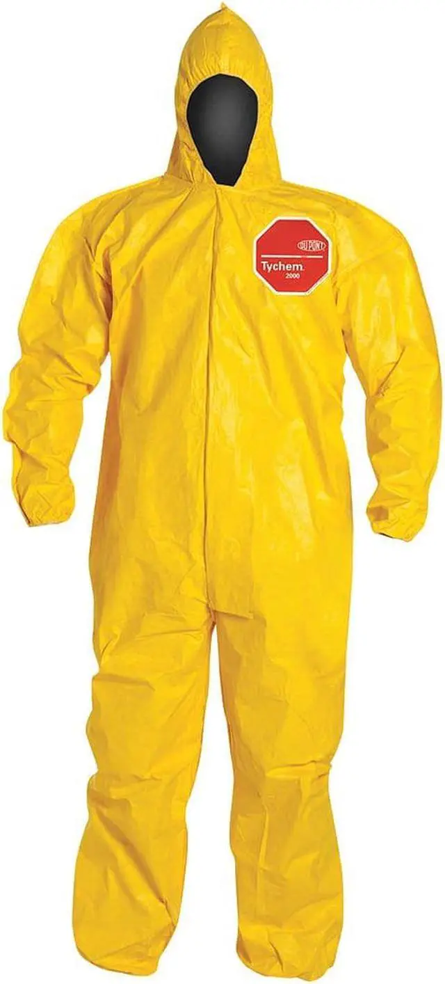 Main image of DUPONT QC127BYL3X001200 Standard Fit Hood. Stormflap. Elastic Wrists and