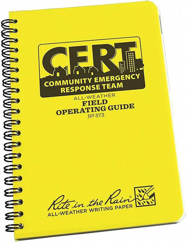 Alt view image 2 of 6 - RITE IN THE RAIN 573 Field Operating Guide, 4-5/8 x 7In.