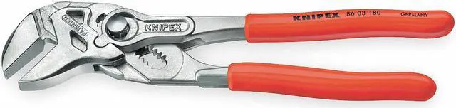 Main image of Knipex Plier Wrench,7-1/4" L  86 03 180 SBA