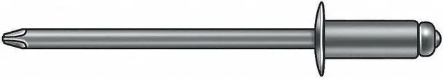 Alt view image 2 of 3 - STANLEY ENGINEERED FASTENING SD48BS201 Blind Rivet, Dome Head, 1/8 in Dia., 5/8