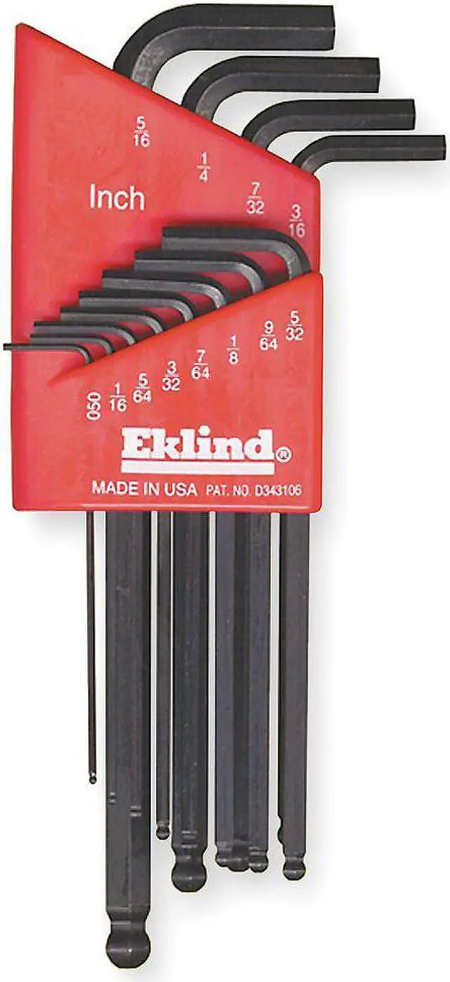 Main image of EKLIND 13212 12 Piece SAE L-Shape Hex Key Set, 13212
