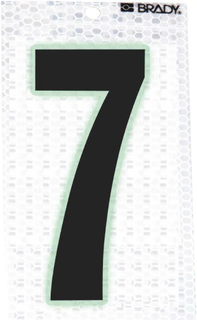 Main image of BRADY 3000-7 Ultra Reflective Numbers,7,PK10