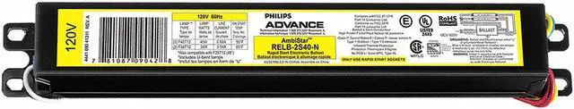 Main image of ADVANCE RELB-2S40-N PHILIPS ADVANCE 72 Watts, 1 or 2 Lamps, Electronic Ballast