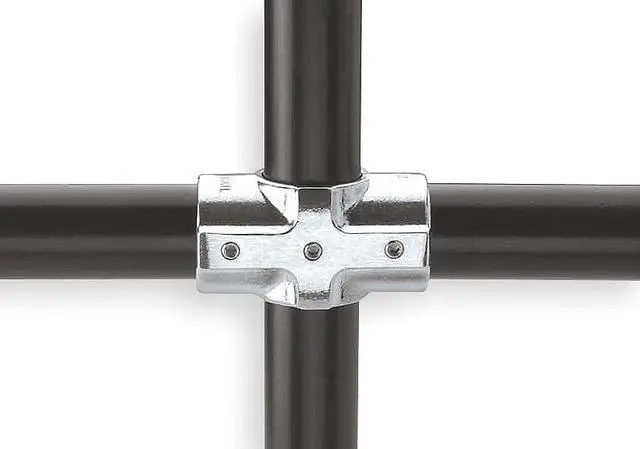 Main image of HOLLAENDER 7E-8 Structural Pipe Fitting, Cross-E, Aluminum, 1.5 in Pipe Size,