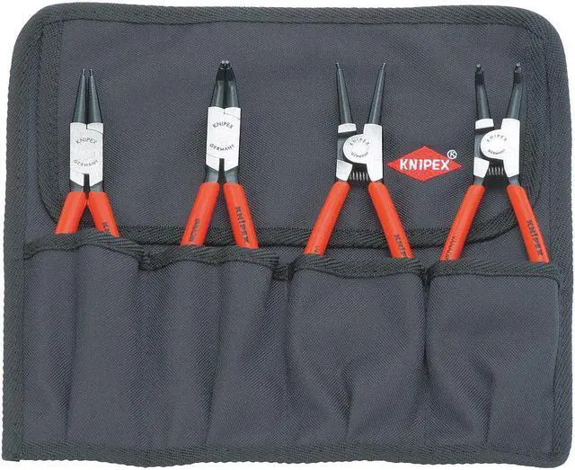 Alt view image 5 of 10 - Knipex Retaining Ring Plier Set,0,90 Deg,4 pc  00 19 56
