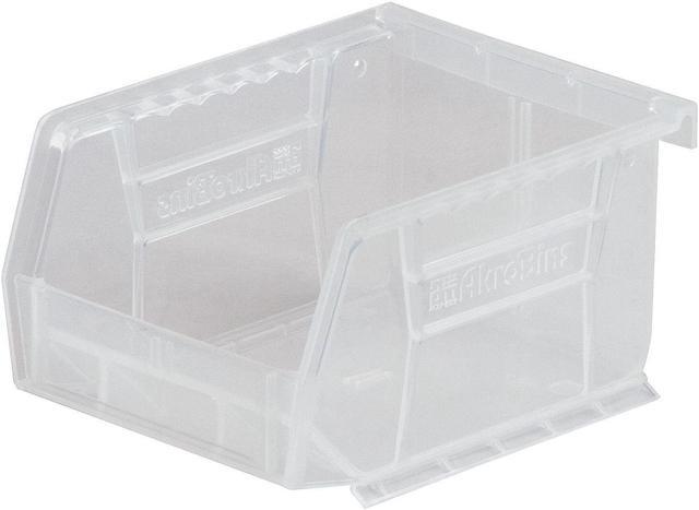 Akro-Mils 08212SCLAR 30210 Plastic Storage Stacking AkroBins for Craft and Hardware (6 Pack), Clear