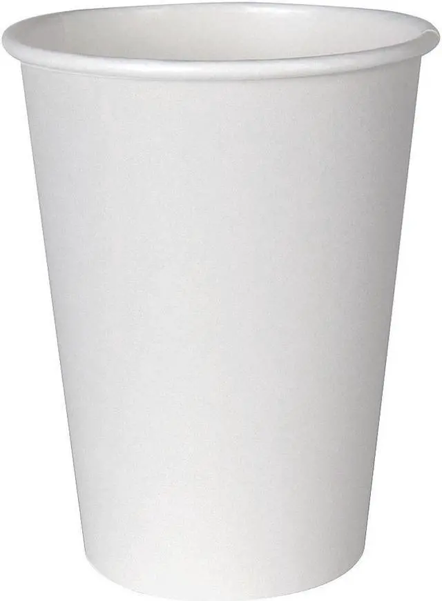 Alt view image 3 of 9 - Disposable Hot cup 12 oz. White, Paper, Pk1000 ZORO SELECT 2342W