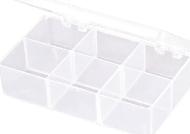 Main image of FLAMBEAU T220 Compartment Box with 6 compartments, Plastic, 1 3/16 in H x 2-5/8