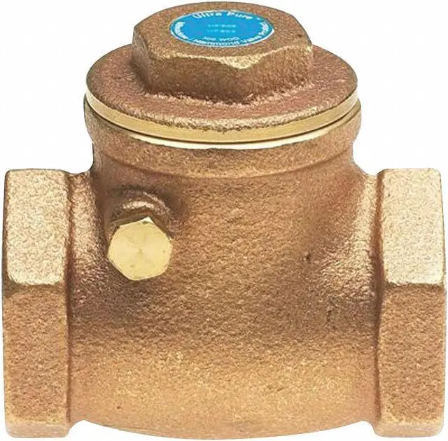 Alt view image 2 of 2 - MILWAUKEE VALVE UP0967000012 1/2" Threaded Low Lead Brass Swing Check Valve