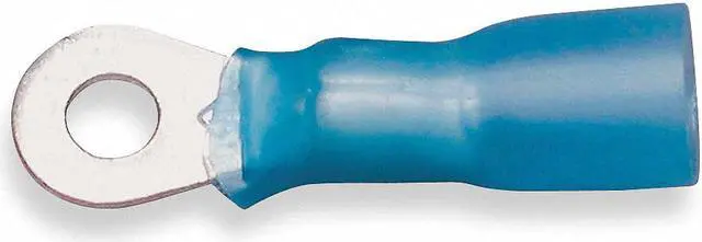 Main image of 3M MH14-8R/LX Ring Terminal, #8 Stud Size, 14 AWG, 600 V, Heat Shrink