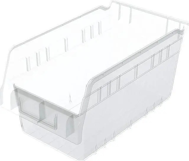 Alt view image 2 of 3 - AKRO-MILS 30090SCLAR Clear Shelf Bin, 11-5/8"L x 6-5/8"W x 6"H