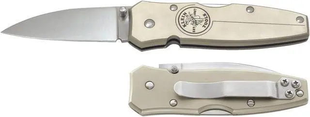 Alt view image 3 of 6 - Klein Tools 05019 Lockback Pocket Knife, 2 1/2 Inch Stainless Steel Blade