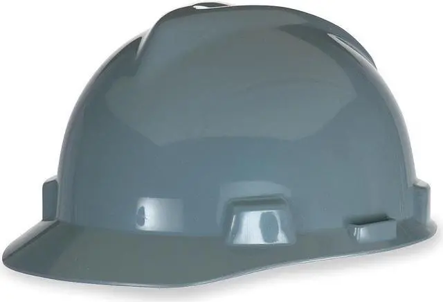 Alt view image 3 of 9 - MSA 475364 V-Gard Hard Hat,Front Brim,Fastrac,Gray