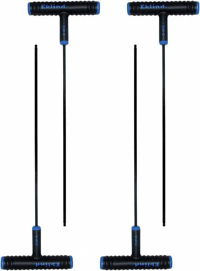 Main image of EKLIND 64880 Metric Plain Ball Hex Key, 8 mm Tip Size, 9 in Long, 5 in Short, 2