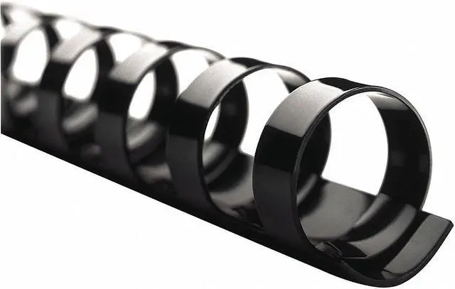 Alt view image 2 of 3 - Gbc Black Binding Spine, Comb, 3/4", Sheet Capacity 160 3/4" Plastic 4000104