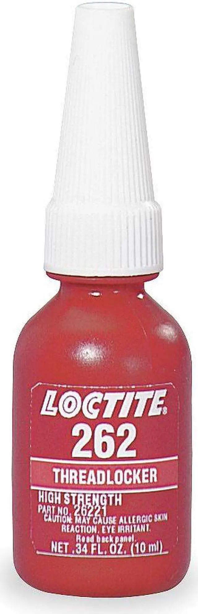 Alt view image 2 of 6 - LOCTITE 231926 Threadlocker, LOCTITE 262, Red, High Strength, Liquid, 10 mL