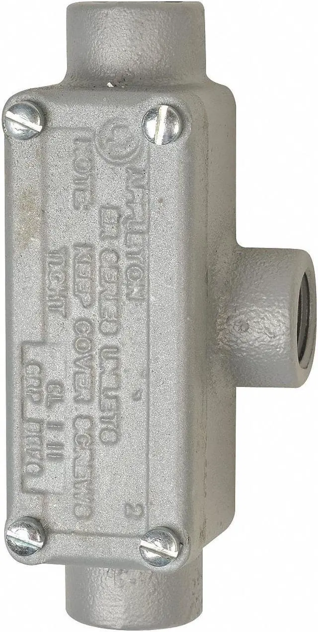 Alt view image 2 of 3 - APPLETON ELECTRIC ERT75 Conduit Outlet Body w/Cover,Iron,T