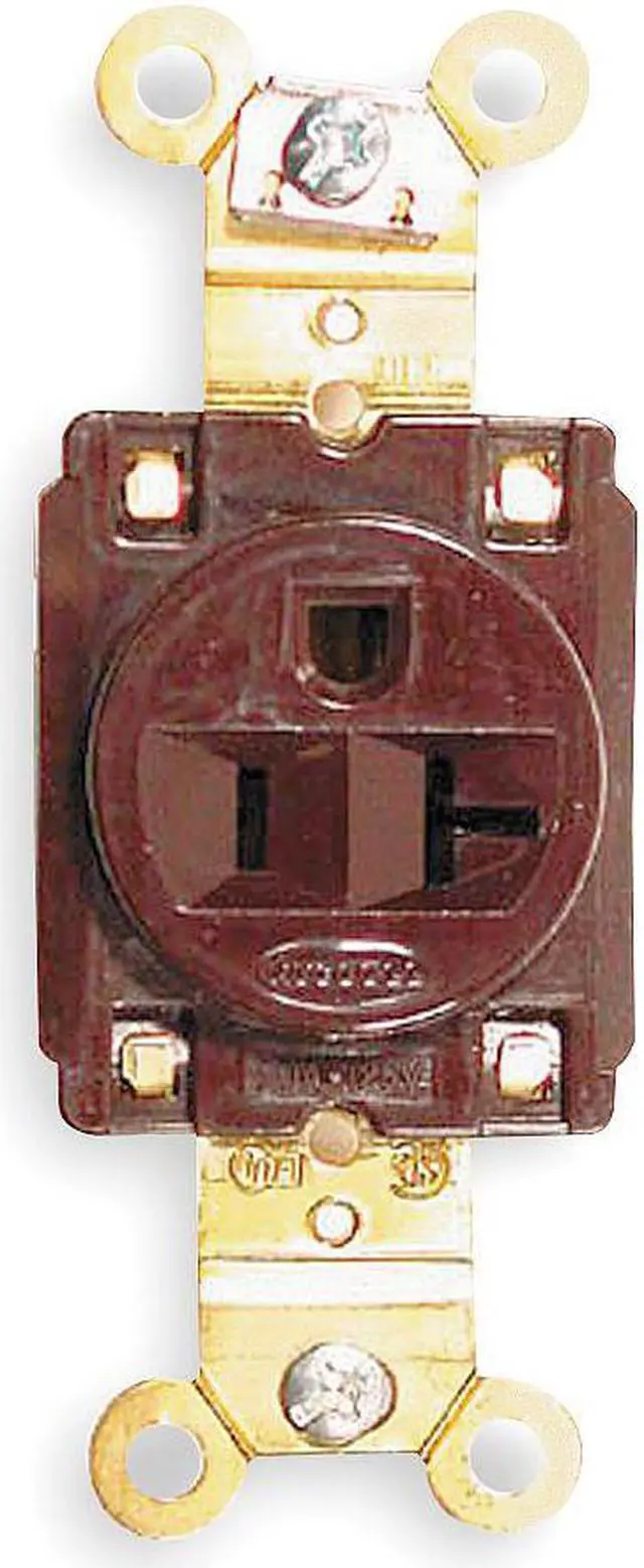 Main image of HUBBELL WIRING DEVICE-KELLEMS HBL5361 Straight Blade Receptacle, 5-20R, 20 A,