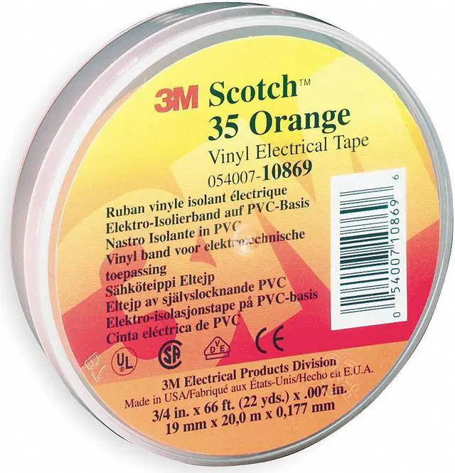 Main image of Scotch Electrical Tape   35 3/4X66 ORNGE