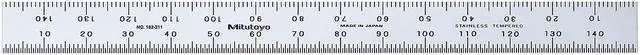 Main image of MITUTOYO 182-211 Flexible Rule,SS,150 x 12.7mm,1mm,0.5mm