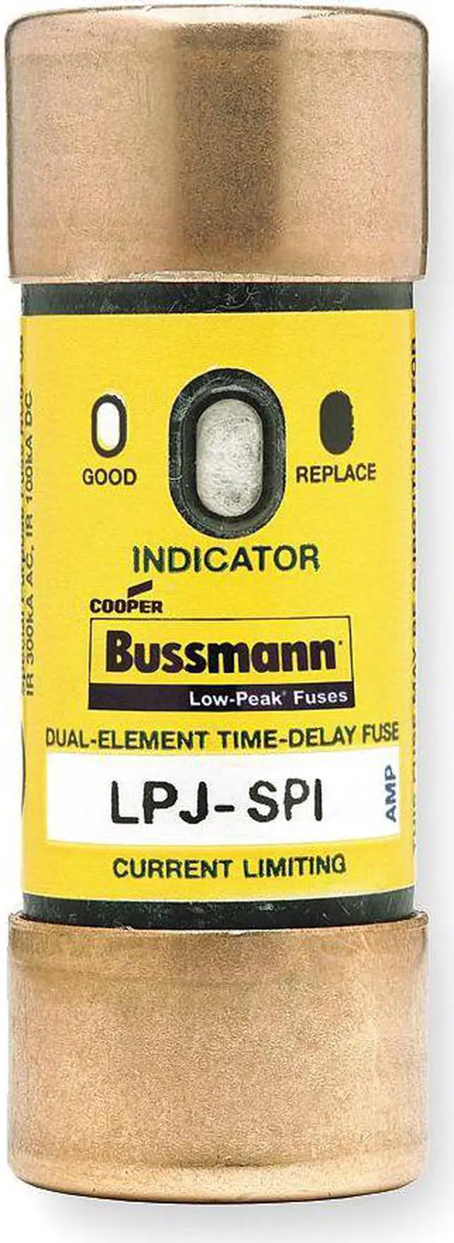 Main image of 17-1/2A Time Delay Melamine Fuse with 600VAC/300VDC Voltage Rating; LPJ-I Series