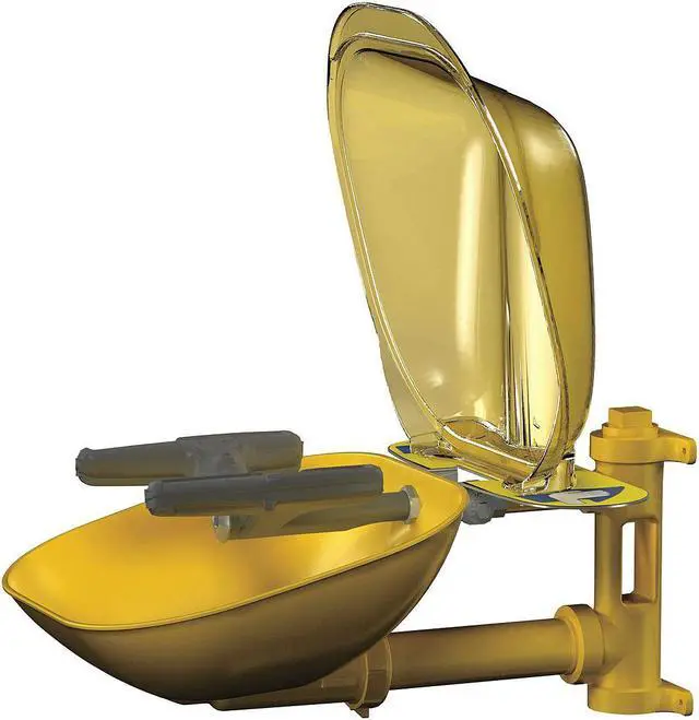 Main image of BRADLEY S19224PDCFW Plumbed Eyewash, Wall Mount, Plumbed, 14 2/3 in H., 15 1/2