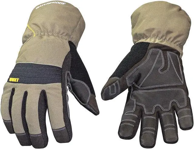 Alt view image 2 of 11 - Cold Protection Gloves, 2XL, Gray/Green, Pr
