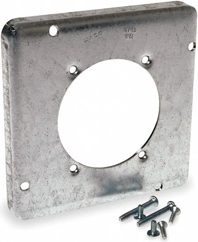 Alt view image 2 of 3 - RACO 888 Box Cover, Old Work Box Type, 2 Gang, Galvanized Steel, Single