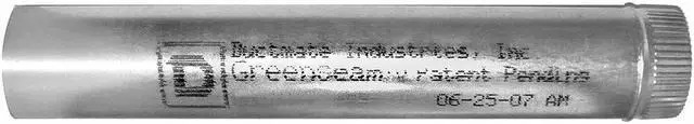 Alt view image 2 of 3 - GREENSEAM GR60SPBGP8GA24 Round Rigid Ducts, 8 in Duct Dia, Galvanized Steel, 24