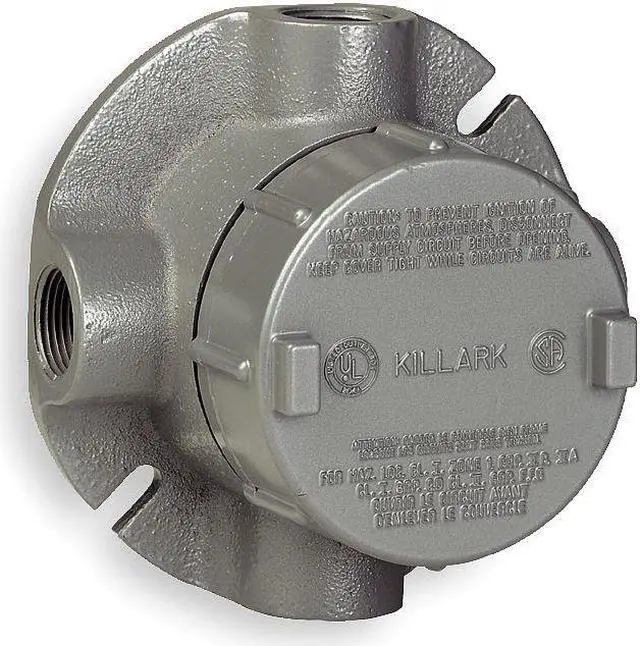 Main image of HUBBELL KILLARK GECXTF-2 Conduit Outlet Body,Aluminum,XTF