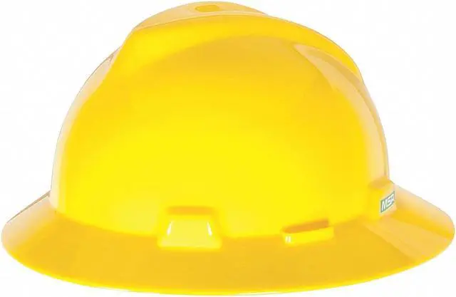 Alt view image 4 of 10 - MSA 475366 Hard Hat,FullBrim,Yellow