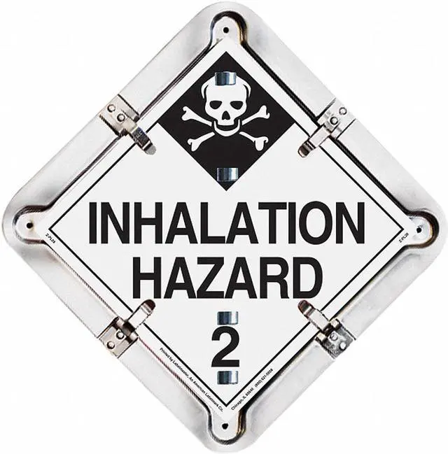 Main image of LABELMASTER 27HM206 Vehicle Placard Flipchart, Aluminum, 13 1/2 in W x 13 1/2