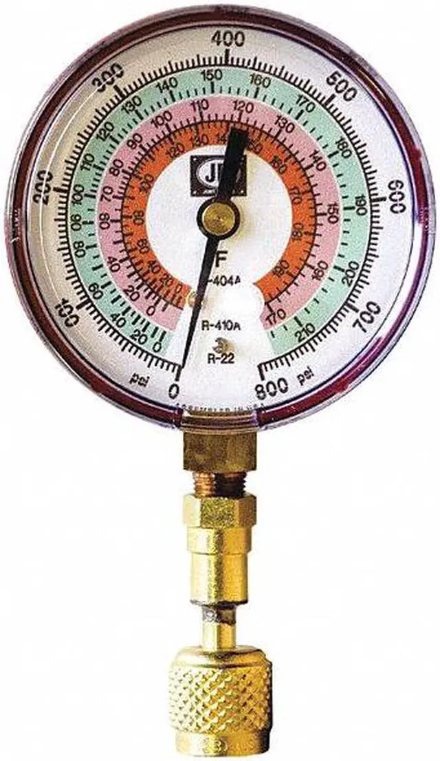 Main image of JB INDUSTRIES QC-G825 Test Gauge,Red,For R-22, R-404A, R-410A