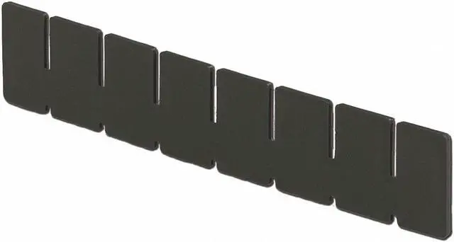 Main image of LEWISBINS DV1025 XL Plastic Divider, Black, 9 5/8 in L, 2 in H