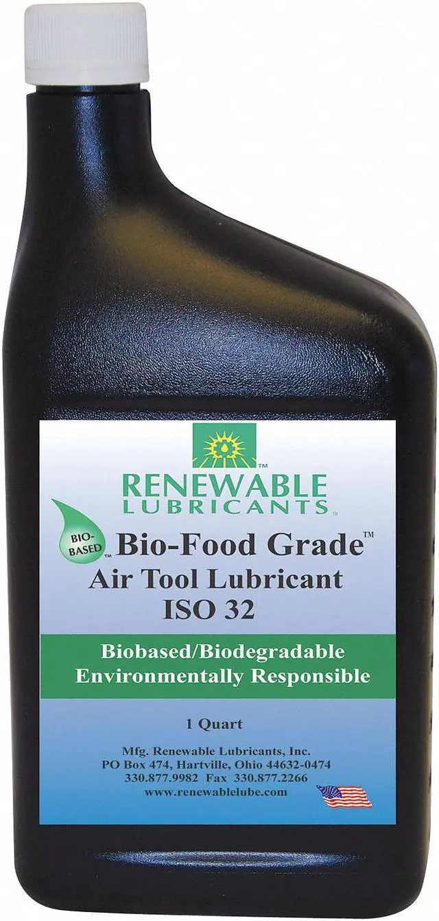 Main image of RENEWABLE LUBRICANTS 87461 Air Tool Lubricant, ISO 32, 32 Oz, H1