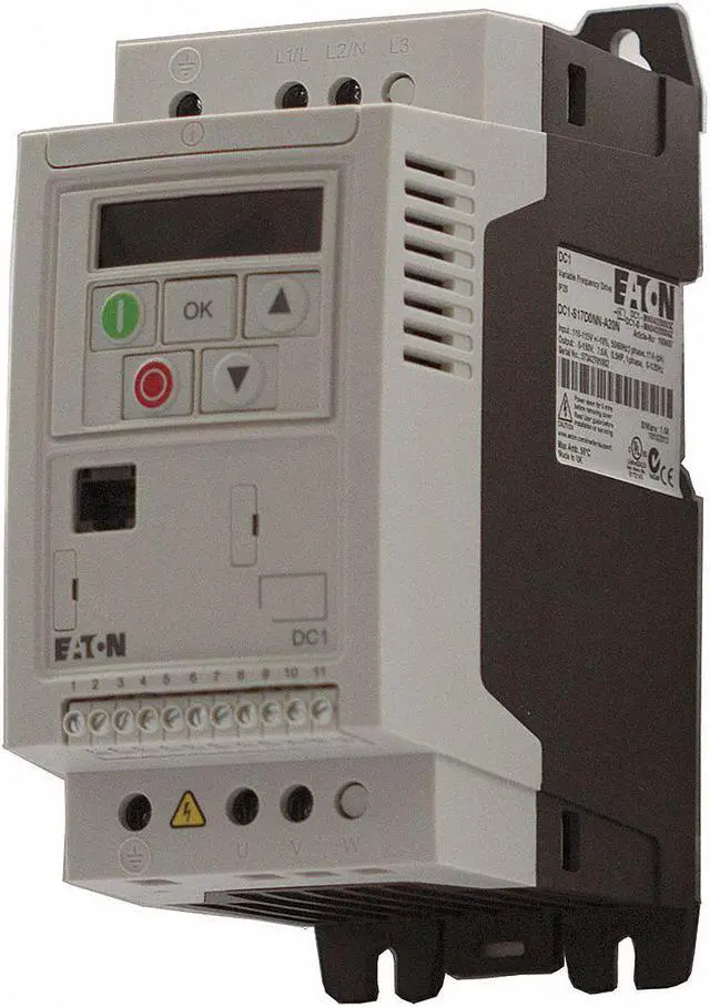 Alt view image 2 of 3 - EATON DC1-S17D0NN-A20CE1 Variable Frequency Drive, 1/2 HP, 115VAC, Cutler-Hammer