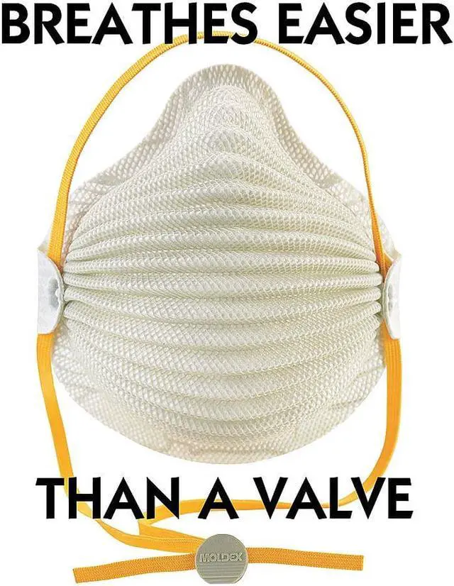 Main image of Moldex N95 Disposable Respirator, Molded, Gray, Mask Size: M/L, 10PK Gray  4600