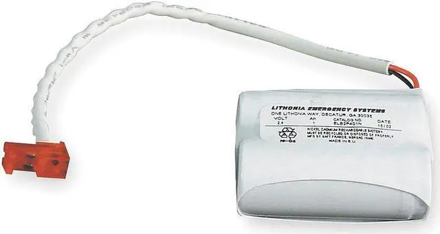 Main image of LITHONIA LIGHTING ELB 2P401N Battery,Nickel Cadmium,2.4V,1A/HR.